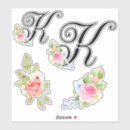 Search for floral letter k stickers Initial