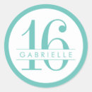 Search for modern sweet 16 stickers 16th