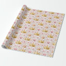 Search for gold crown wrapping paper Pink and gold
