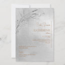 Search for metallic bridal shower invitations Silver
