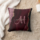 Search for burgundy gold cushions Girly