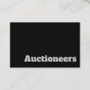Search for auctioneer business cards Auctions