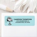 Search for spike return address labels Charlie brown