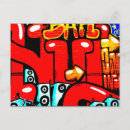 Search for graffitis postcards Blue