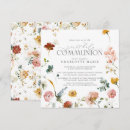 Search for christian first communion invitations Floral