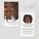 Search for african beauty salon business cards Black