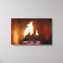 Search for fireplace canvas prints Logs