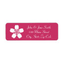 Search for sakura return address labels Cherry blossom