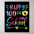 Search for preschool teacher posters 100 days teacher