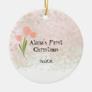 Search for pink flowers christmas tree decorations Floral