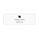 Search for college graduation return address labels Minimalist