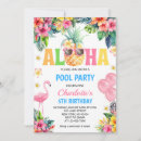 Search for flamingo pool party invitations Purple