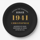 Search for 80th birthday plates Black