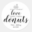 Search for sweet treat wedding stickers Doughnut