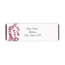Search for wedding round return address labels Pink