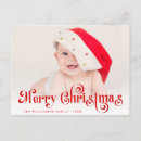 Search for christmas horizontal photocards Red