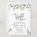 Search for eucalyptus rehearsal dinner invitations The night before