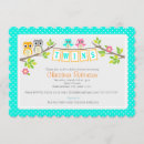 Search for twin owls invitations Boy