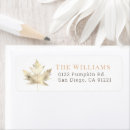 Search for gold leaves return address labels Fall