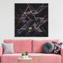 Search for geometric canvas prints Black