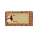 Search for country snowman stickers Vintage