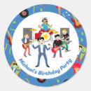 Search for rock star birthday party stickers For kids