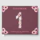 Search for 1st birthday guest books Girl