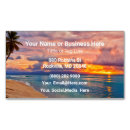 Search for tropical beach business cards Sunset