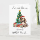 Search for cocker spaniel christmas cards Santa