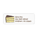 Search for frosted return address labels Chocolate