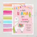 Search for llama fiesta birthday invitations Mexican