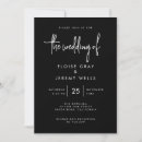 Search for dark romance invitations Black and white