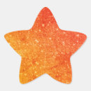 Search for orange stars stickers Glitter