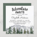 Search for adventure baby boy shower invitations Forest