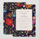 Search for red floral pattern invitations Retro