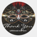 Search for red masquerade party stickers Mask
