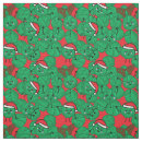 Search for funny christmas fabric Red