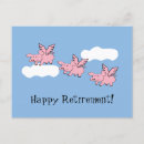 Search for flying pigs postcards Funny