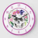 Search for day of the dead clocks Sugar skull