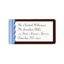 Search for blue ribbon return address labels Pretty