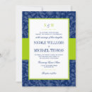 Search for lime green damask invitations Elegant