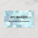 Search for mosaics business cards Blue