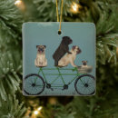 Search for tandem bicycle christmas tree decorations Funny dogs