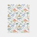 Search for girls dinosaur blankets Watercolor