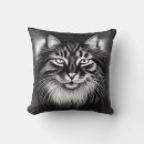 Search for black and white cat cushions Fur