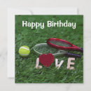 Search for tennis racket birthday cards Green