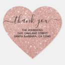 Search for gold heart thank you stickers Script