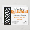 Search for zebra print birthday invitations Trendy