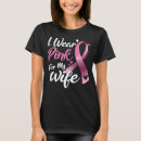 Search for i wear pink for my wife tshirts Cancer