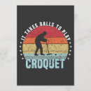 Search for croquet invitations Vintage